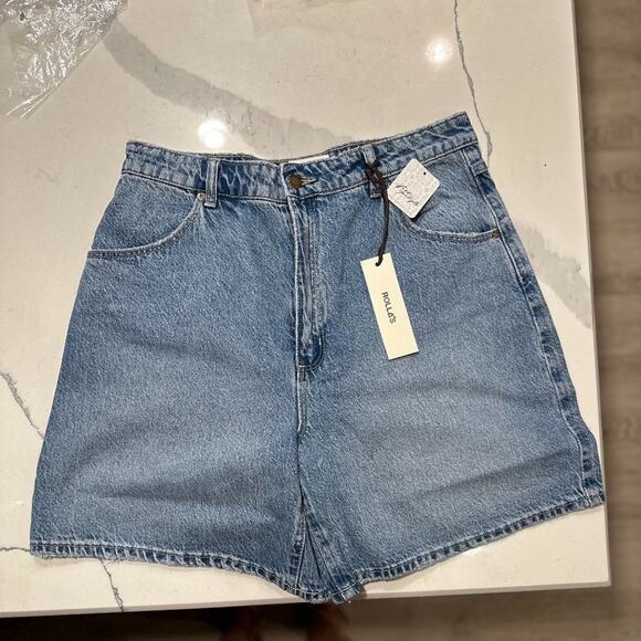 Free People Rolla's Mirage Long Shorts - Lt Blue - 31 - Picture 5 of 11